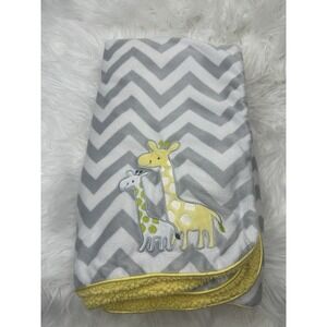 $19 🌙 Carters Just One You Giraffe Mom Baby Blanket Grey Chevron Yellow Lovey